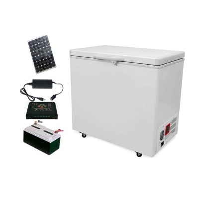 208L 12/24V DC Off Grid Solar  Chest Freezer 