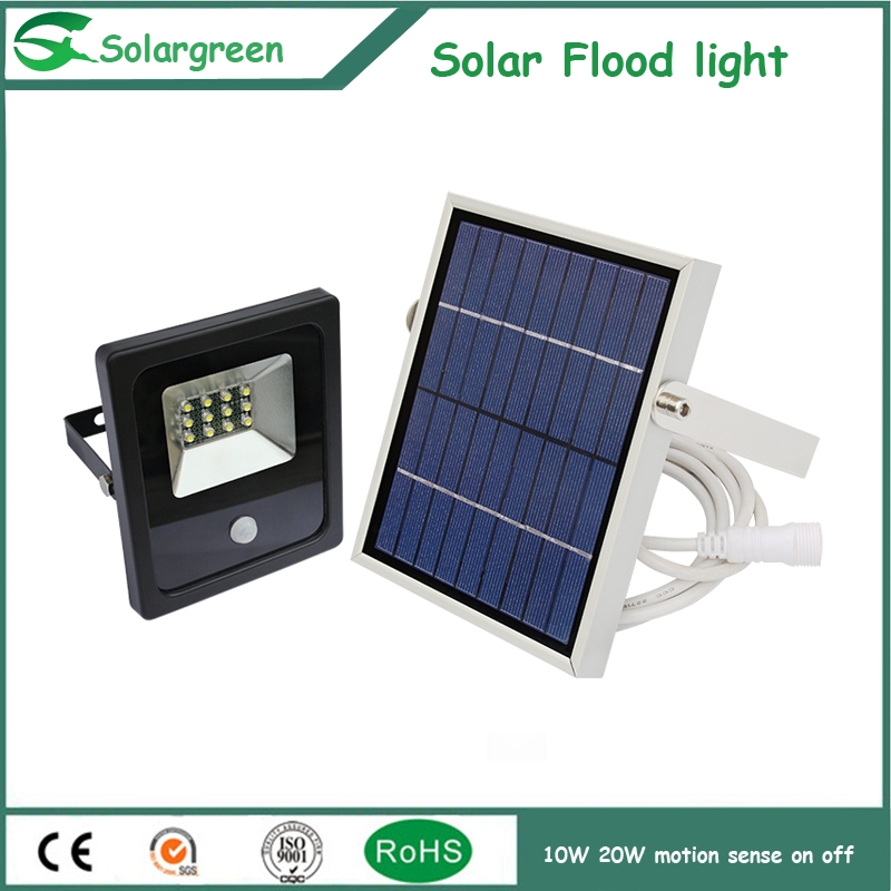 10w 20w PIR Seor On/off Solar Security Flood lightsolar air
