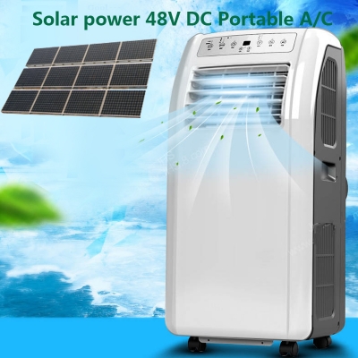 9000BTU 12000BTU DC 48V Affordable Off Grid Aire acondicionado portátil solar